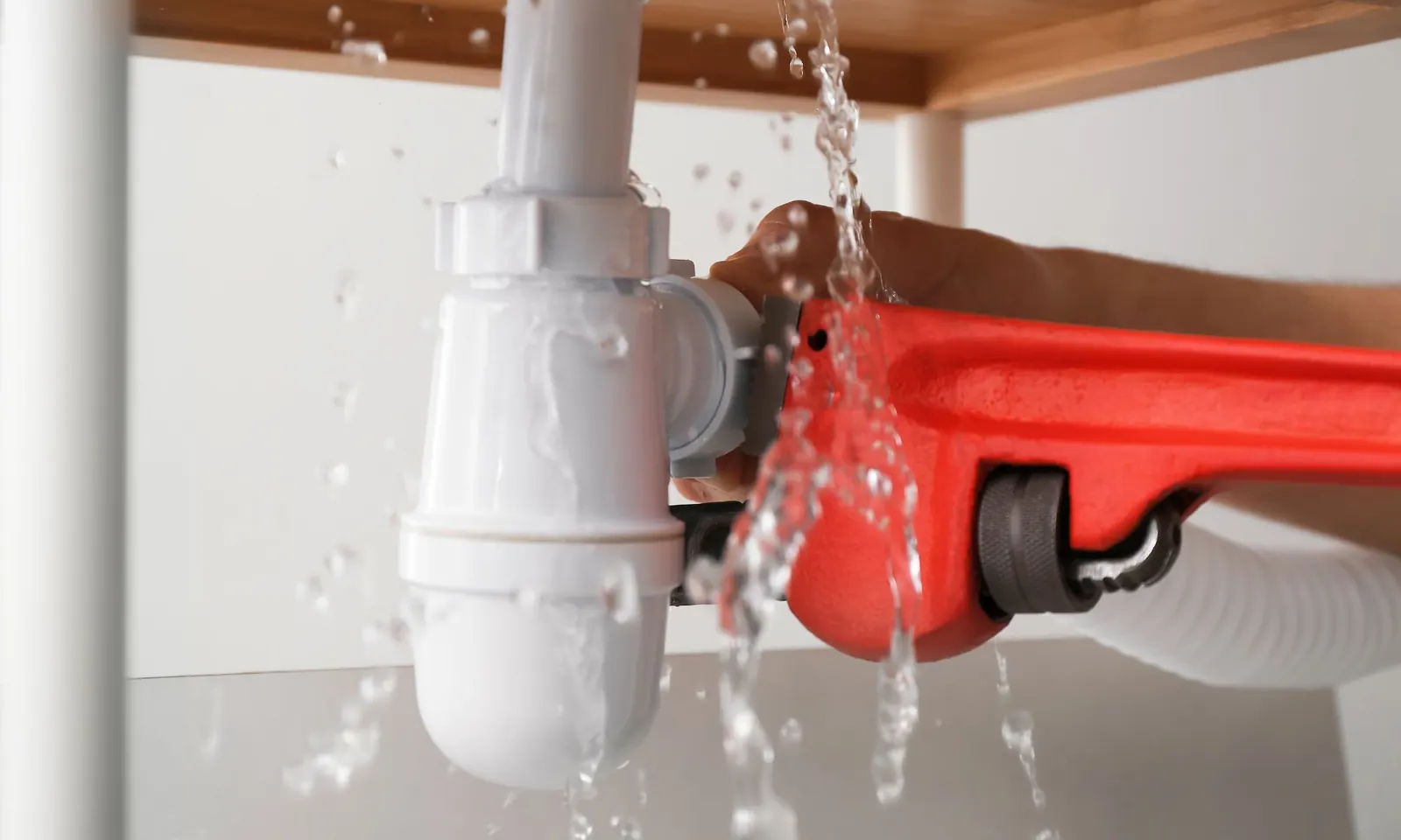 Engineer responding to an emergency plumbing call-out